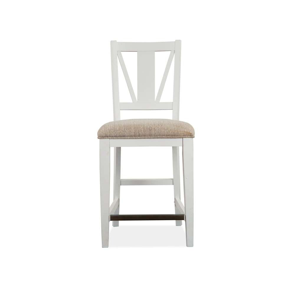 Magnussen- Heron Cove - Wood Counter Chair w/Upholstered Seat (Set of 2) KD -D4400-82 veiw 2