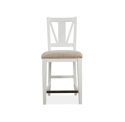Magnussen- Heron Cove - Wood Counter Chair w/Upholstered Seat (Set of 2) KD -D4400-82 veiw 2