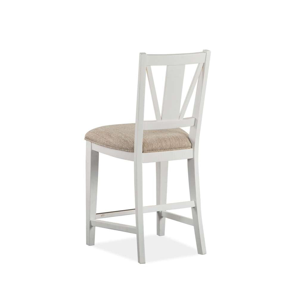 Magnussen- Heron Cove - Wood Counter Chair w/Upholstered Seat (Set of 2) KD -D4400-82 veiw 3