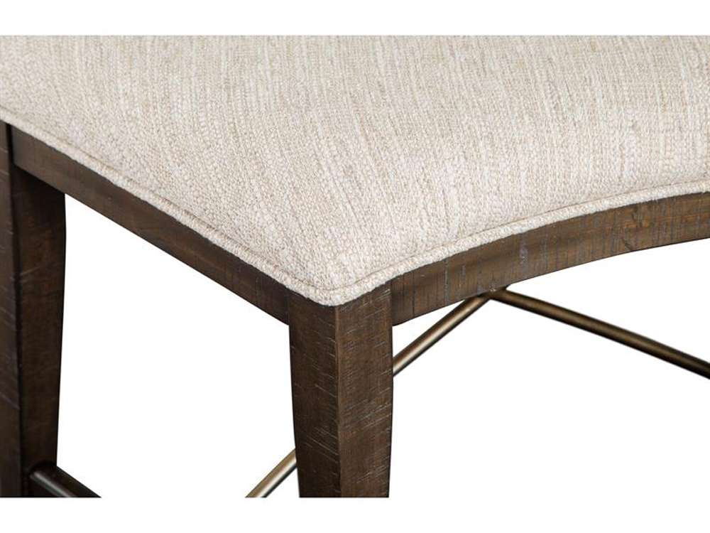 Magnussen- Westley Falls - Wood Curved Bench w/Upholstered Seat KD -D4399-67 veiw 4