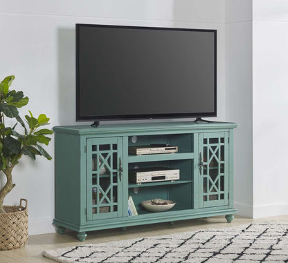 Martin Svensson Home -  Elegant 2 Door TV Stand, Antique Teal - 910191 veiw 2