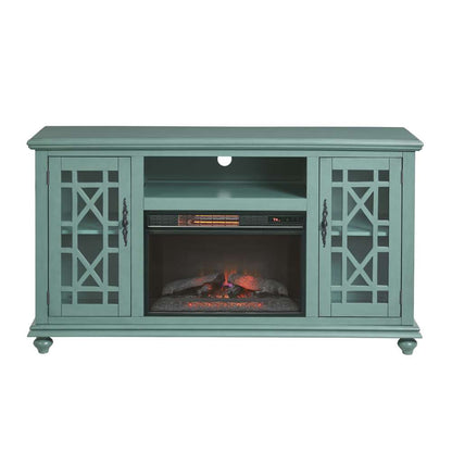 Martin Svensson Home -  Elegant 2 Door TV Stand, Antique Teal - 910191 veiw 7