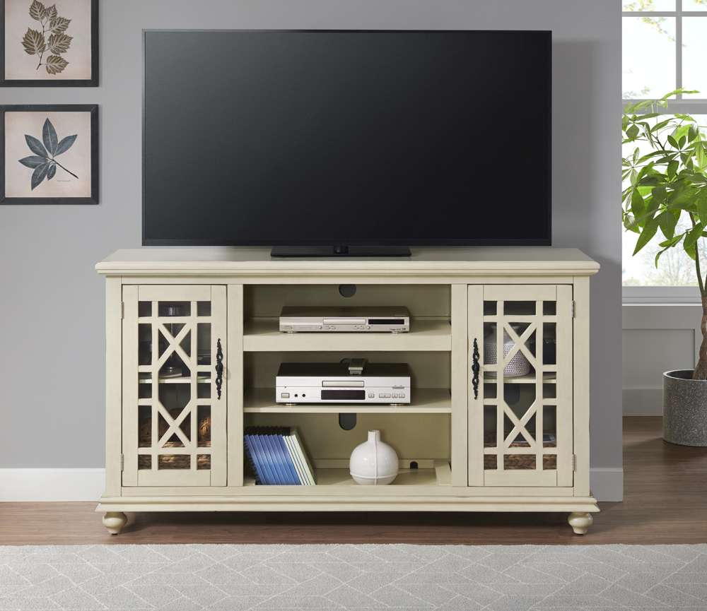 Martin Svensson Home -  Elegant 2 Door TV Stand, Antique White - 910193 veiw 3