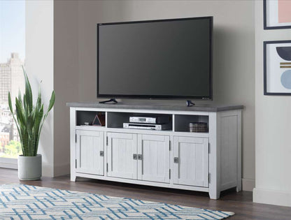 Martin Svensson Home -  Foundry 65in TV Stand, White Stain with Grey Top - 90925 veiw 3