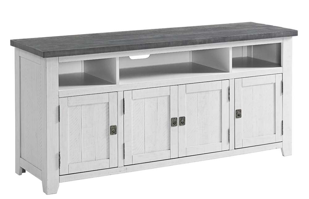 Martin Svensson Home -  Foundry 65in TV Stand, White Stain with Grey Top - 90925 veiw 5