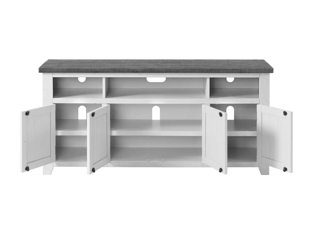 Martin Svensson Home -  Foundry 65in TV Stand, White Stain with Grey Top - 90925 veiw 6
