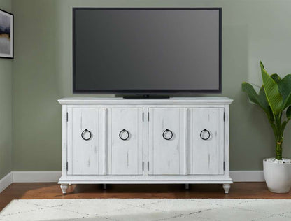 Martin Svensson Home -  Garden District Solid Wood TV Stand, Rustic White - 909183 veiw 4