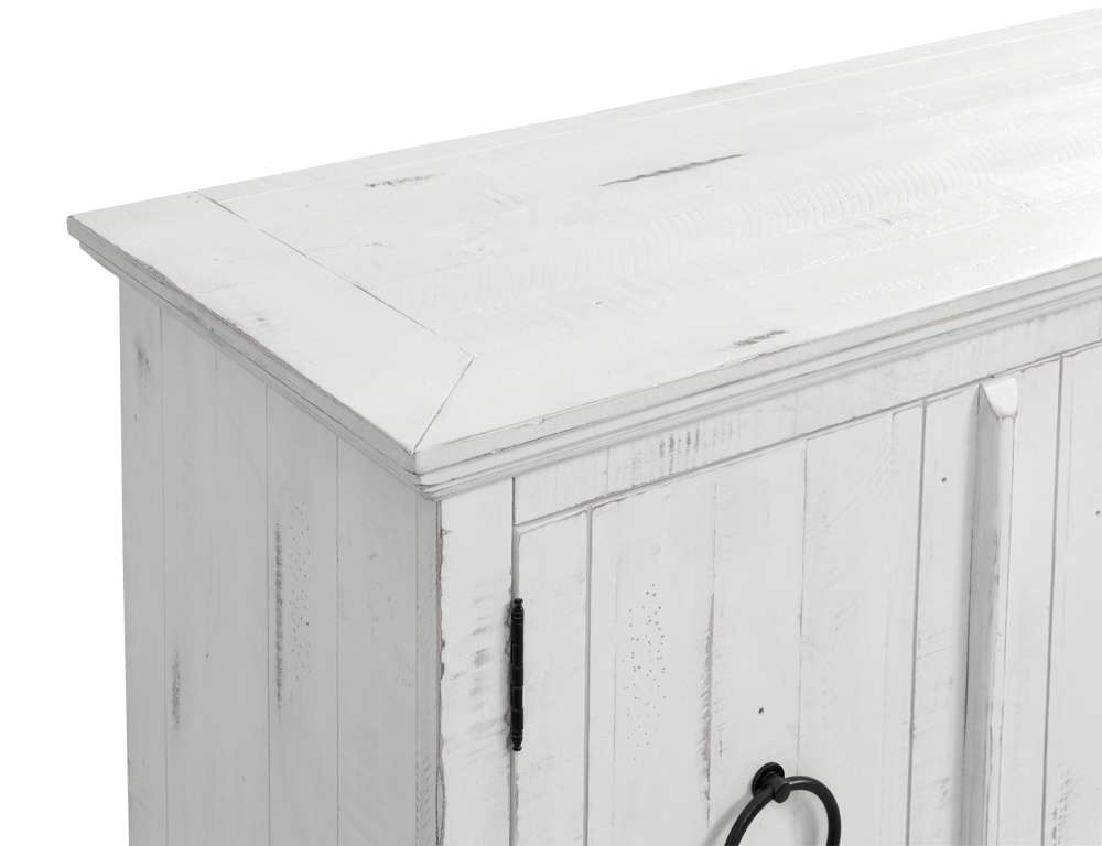 Martin Svensson Home -  Garden District Solid Wood TV Stand, Rustic White - 909183 veiw 6