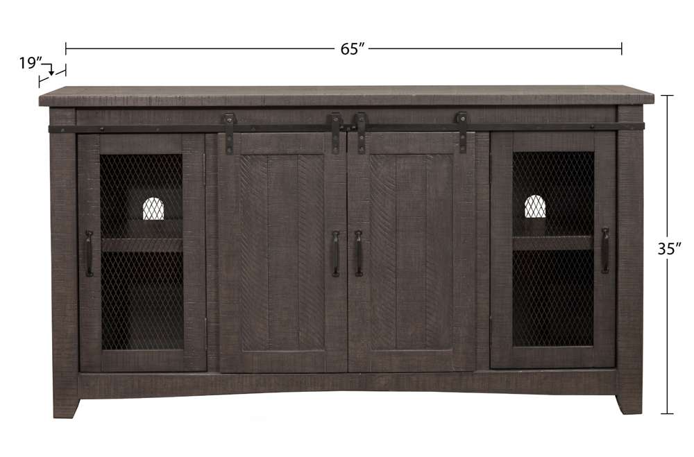 Martin Svensson Home -  Garden District Solid Wood TV Stand, Rustic White - 909183 veiw 8
