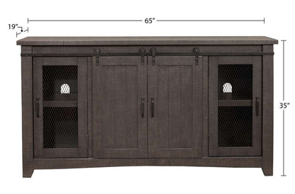 Martin Svensson Home -  Garden District Solid Wood TV Stand, Rustic White - 909183 veiw 8