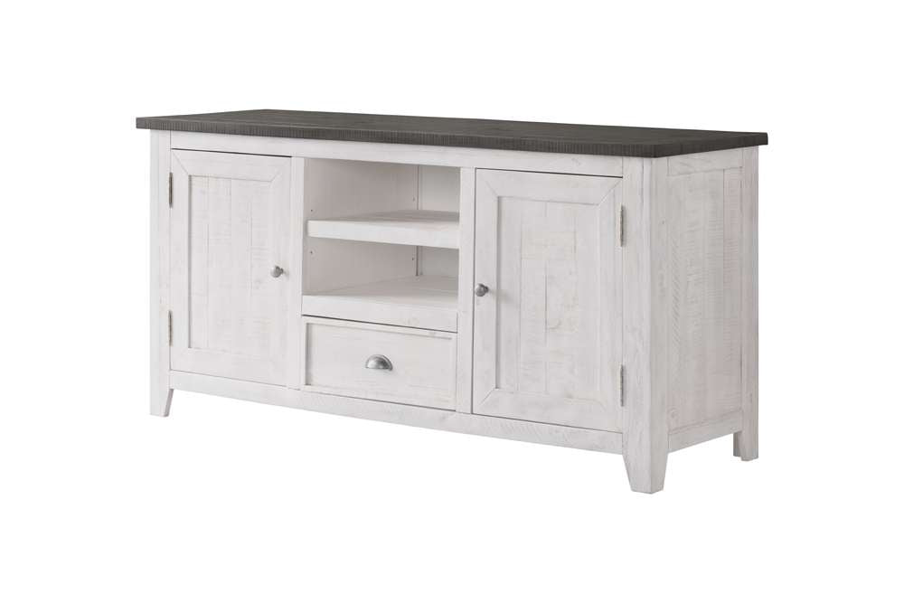 Martin Svensson Home -  Monterey TV Stand, White with Grey Top - 909805 veiw 1