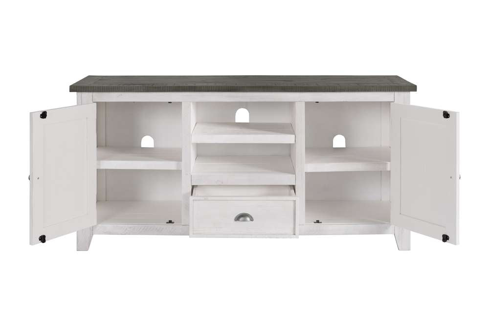 Martin Svensson Home -  Monterey TV Stand, White with Grey Top - 909805 veiw 5