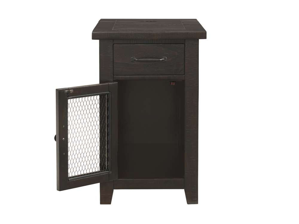 Martin Svensson Home -  Rustic Chairside Table with Power, Espresso - 890178 veiw 4