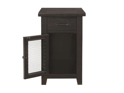Martin Svensson Home -  Rustic Chairside Table with Power, Espresso - 890178 veiw 4