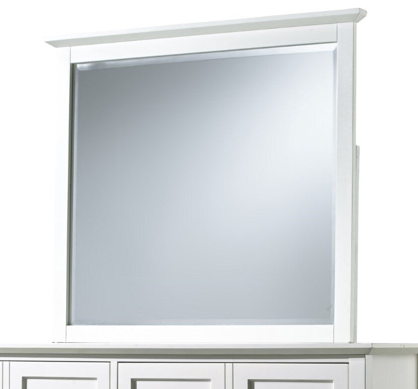 Modus Furniture - Paragon Beveled Glass Mirror in White - 4NA483 veiw 1