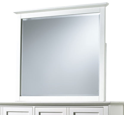 Modus Furniture - Paragon Beveled Glass Mirror in White - 4NA483 veiw 1