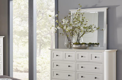 Modus Furniture - Paragon Beveled Glass Mirror in White - 4NA483 veiw 4