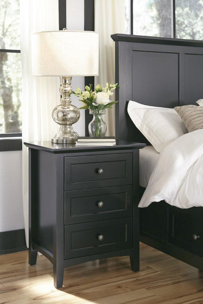 Modus Furniture - Paragon Three Drawer Nightstand in Black - 4N0281 veiw 1
