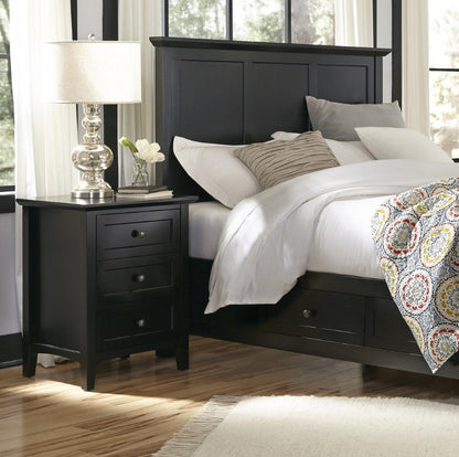 Modus Furniture - Paragon Three Drawer Nightstand in Black - 4N0281 veiw 2