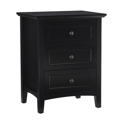 Modus Furniture - Paragon Three Drawer Nightstand in Black - 4N0281 veiw 3