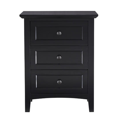 Modus Furniture - Paragon Three Drawer Nightstand in Black - 4N0281 veiw 4