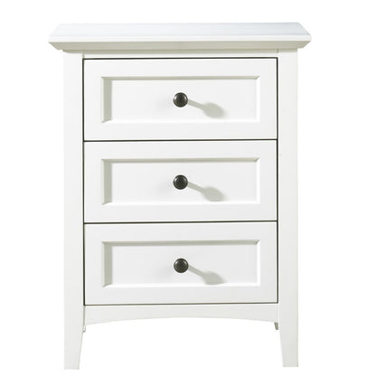 Modus Furniture - Paragon Three Drawer Nightstand in White - 4NA481 veiw 3