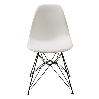 Modus Furniture - Rostock Molded Plastic Wire Base Dining Chair in White (Set of 2) - 9LA466R veiw 1