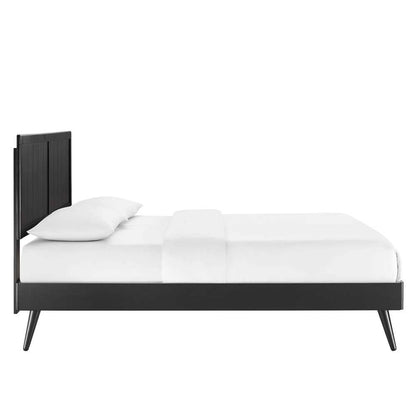 Modway - Alana King Wood Platform Bed With Splayed Legs - MOD-6620-BLK veiw 3