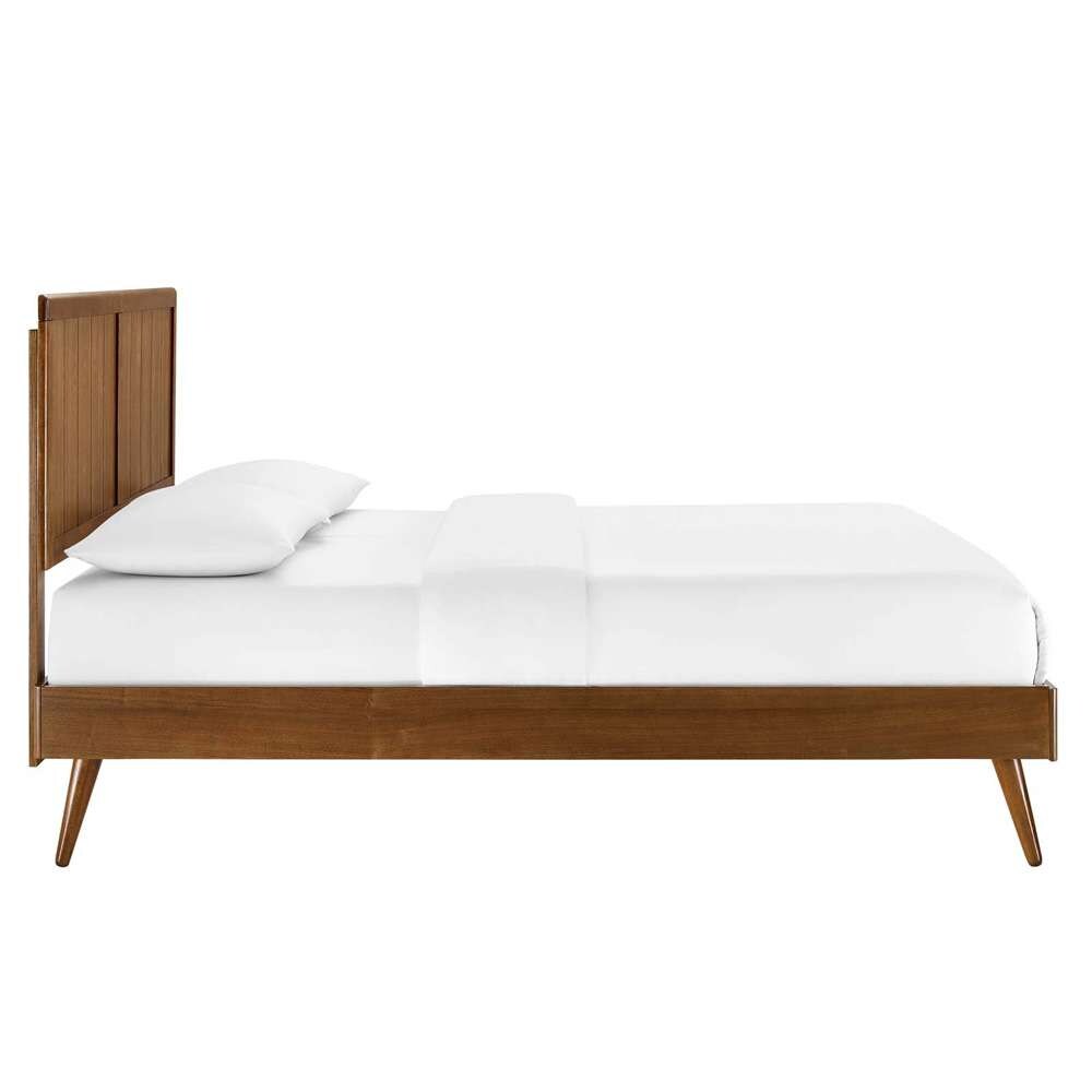 Modway - Alana Twin Wood Platform Bed With Splayed Legs - MOD-6621-WAL veiw 2
