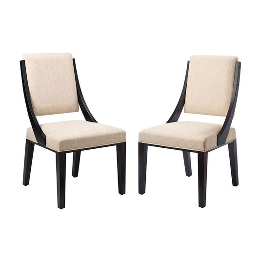 Modway - Cambridge Upholstered Fabric Dining Chairs - (Set of 2) - EEI-4553-BEI veiw 1
