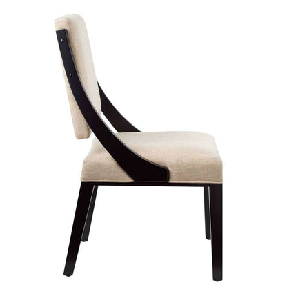Modway - Cambridge Upholstered Fabric Dining Chairs - (Set of 2) - EEI-4553-BEI veiw 4