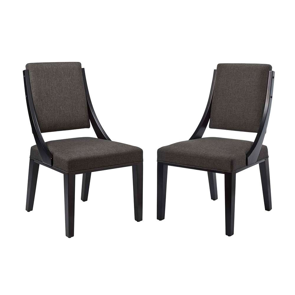 Modway - Cambridge Upholstered Fabric Dining Chairs - (Set of 2) - EEI-4553-GRY veiw 1