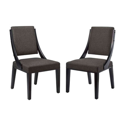 Modway - Cambridge Upholstered Fabric Dining Chairs - (Set of 2) - EEI-4553-GRY veiw 1
