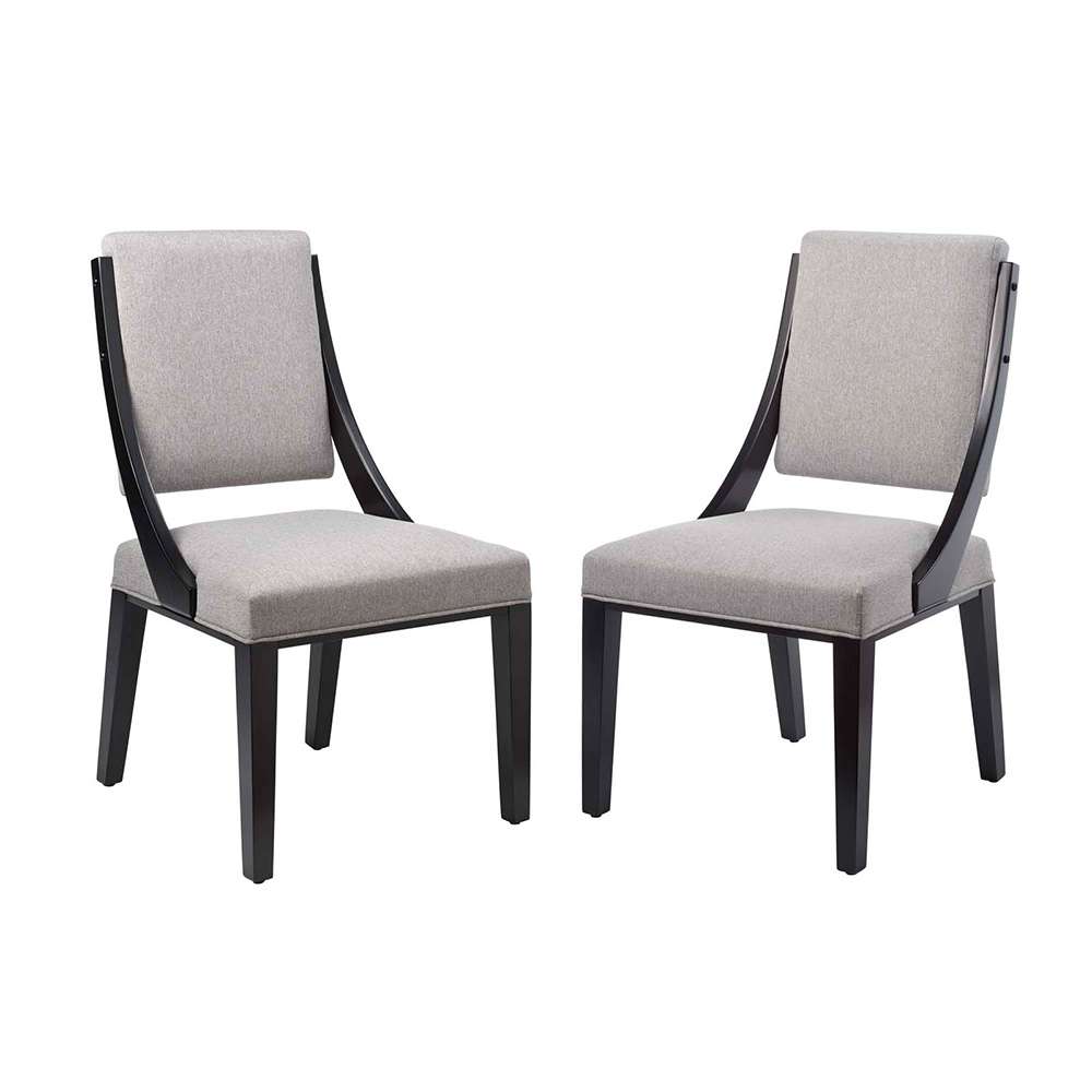 Modway - Cambridge Upholstered Fabric Dining Chairs - (Set of 2) - EEI-4553-LGR veiw 1