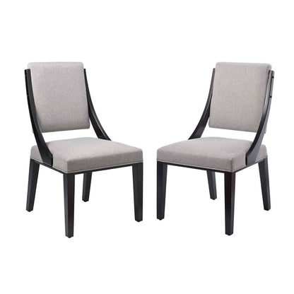 Modway - Cambridge Upholstered Fabric Dining Chairs - (Set of 2) - EEI-4553-LGR veiw 2