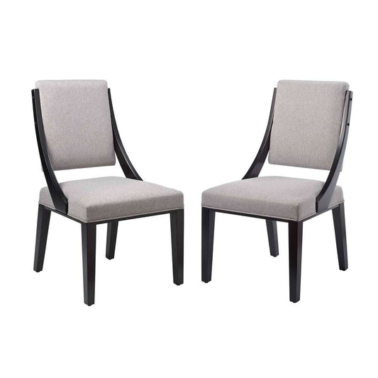 Modway - Cambridge Upholstered Fabric Dining Chairs - (Set of 2) - EEI-4553-LGR veiw 2
