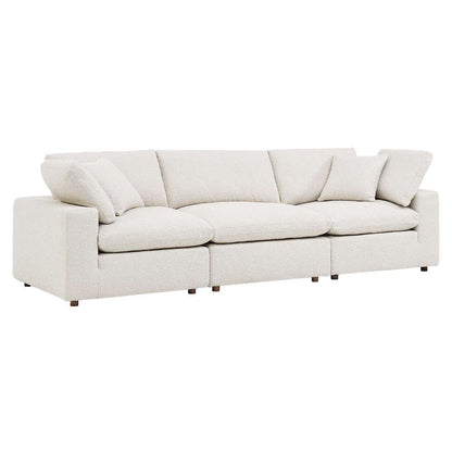 Modway - Commix Down Filled Overstuffed Boucle Fabric 3-Seater Sofa - EEI-6362-IVO veiw 2