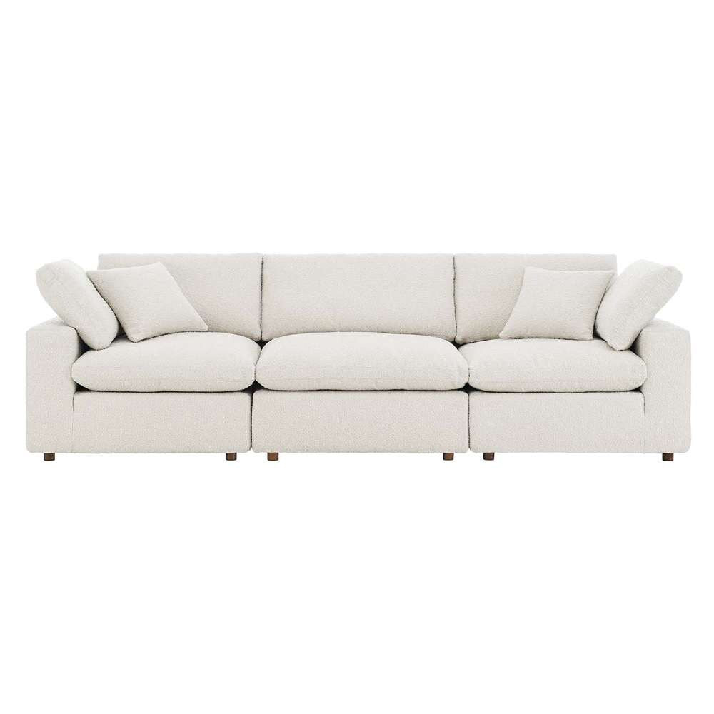 Modway - Commix Down Filled Overstuffed Boucle Fabric 3-Seater Sofa - EEI-6362-IVO veiw 3