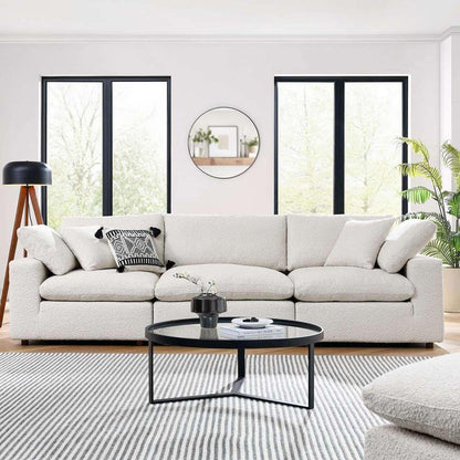 Modway - Commix Down Filled Overstuffed Boucle Fabric 3-Seater Sofa - EEI-6362-IVO veiw 5