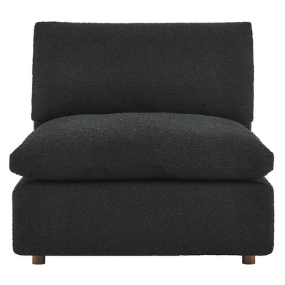 Modway - Commix Down Filled Overstuffed Boucle Fabric Armless Chair - EEI-6257-BLK veiw 5