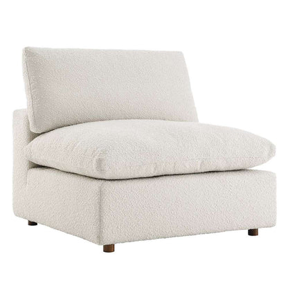 Modway - Commix Down Filled Overstuffed Boucle Fabric Armless Chair - EEI-6257-IVO veiw 1
