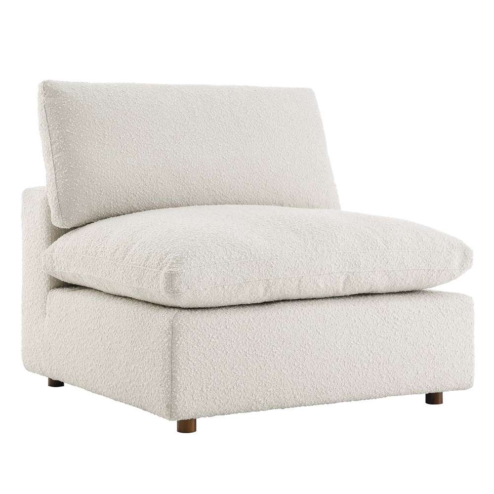 Modway - Commix Down Filled Overstuffed Boucle Fabric Armless Chair - EEI-6257-IVO veiw 2
