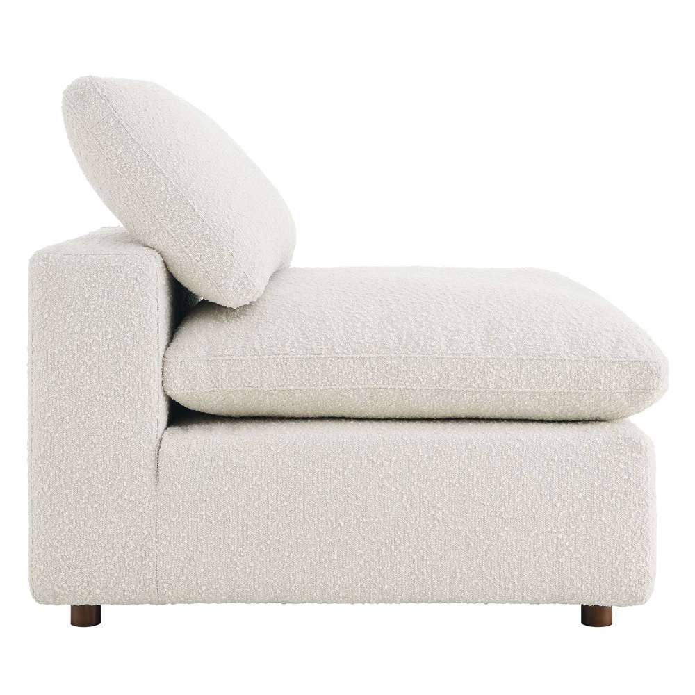 Modway - Commix Down Filled Overstuffed Boucle Fabric Armless Chair - EEI-6257-IVO veiw 3