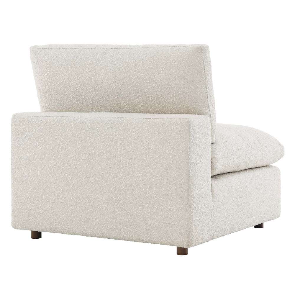 Modway - Commix Down Filled Overstuffed Boucle Fabric Armless Chair - EEI-6257-IVO veiw 4