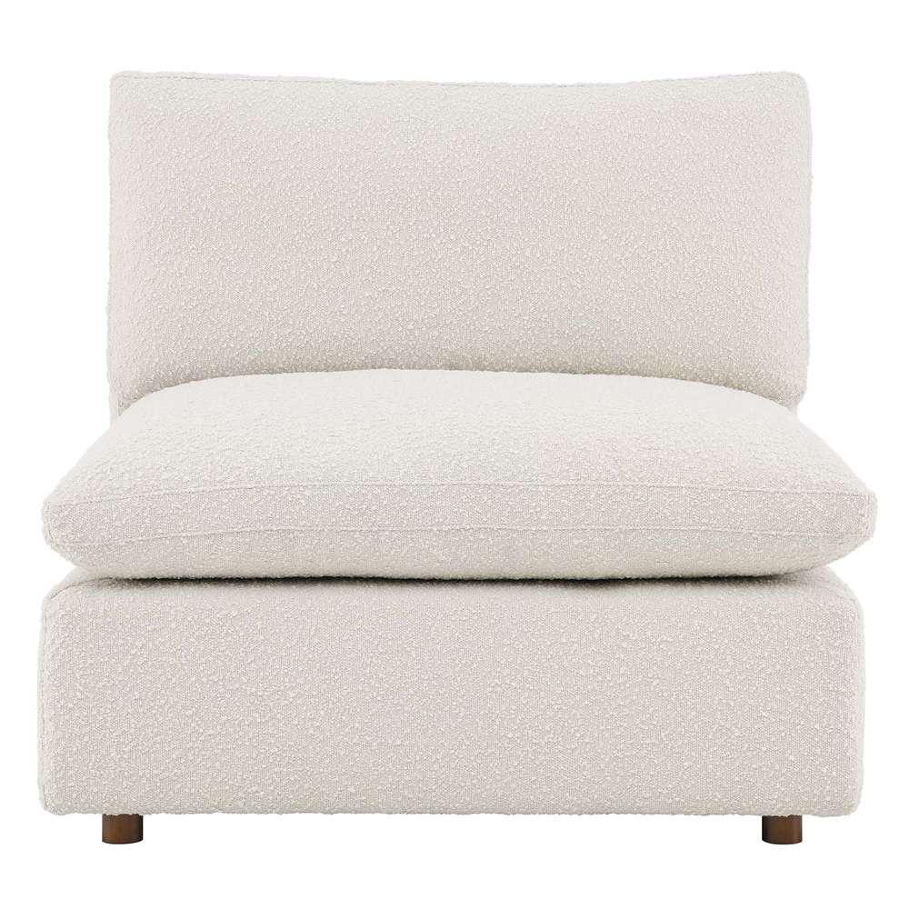 Modway - Commix Down Filled Overstuffed Boucle Fabric Armless Chair - EEI-6257-IVO veiw 5