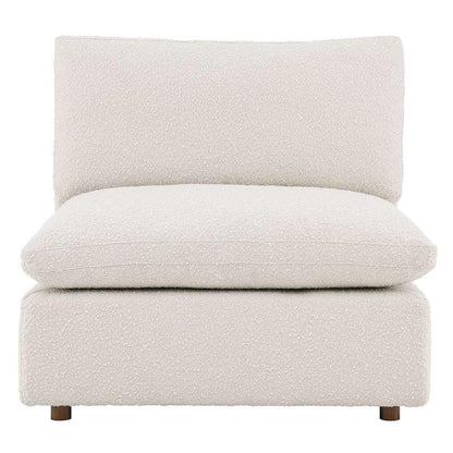 Modway - Commix Down Filled Overstuffed Boucle Fabric Armless Chair - EEI-6257-IVO veiw 5
