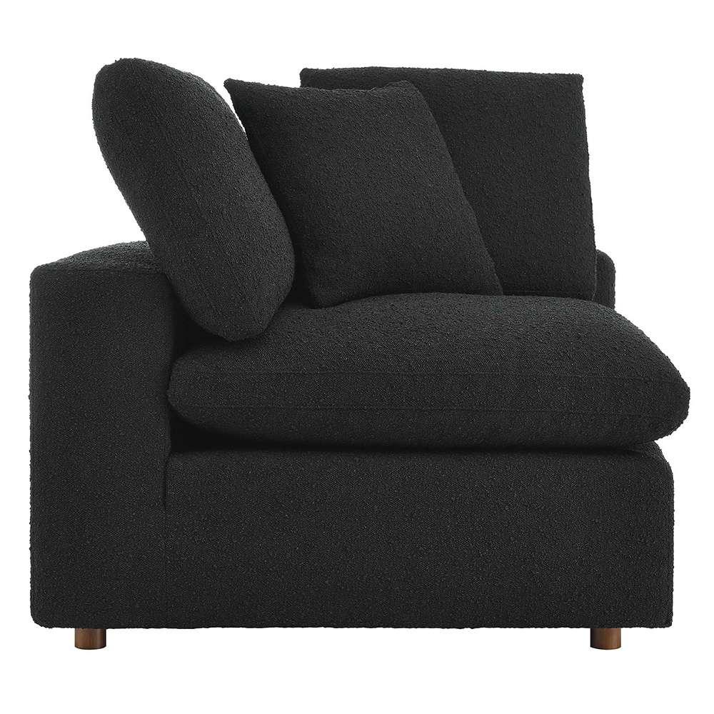 Modway - Commix Down Filled Overstuffed Boucle Fabric Corner Chair - EEI-6259-BLK veiw 1