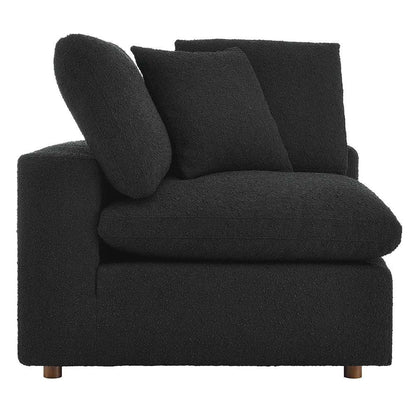 Modway - Commix Down Filled Overstuffed Boucle Fabric Corner Chair - EEI-6259-BLK veiw 1