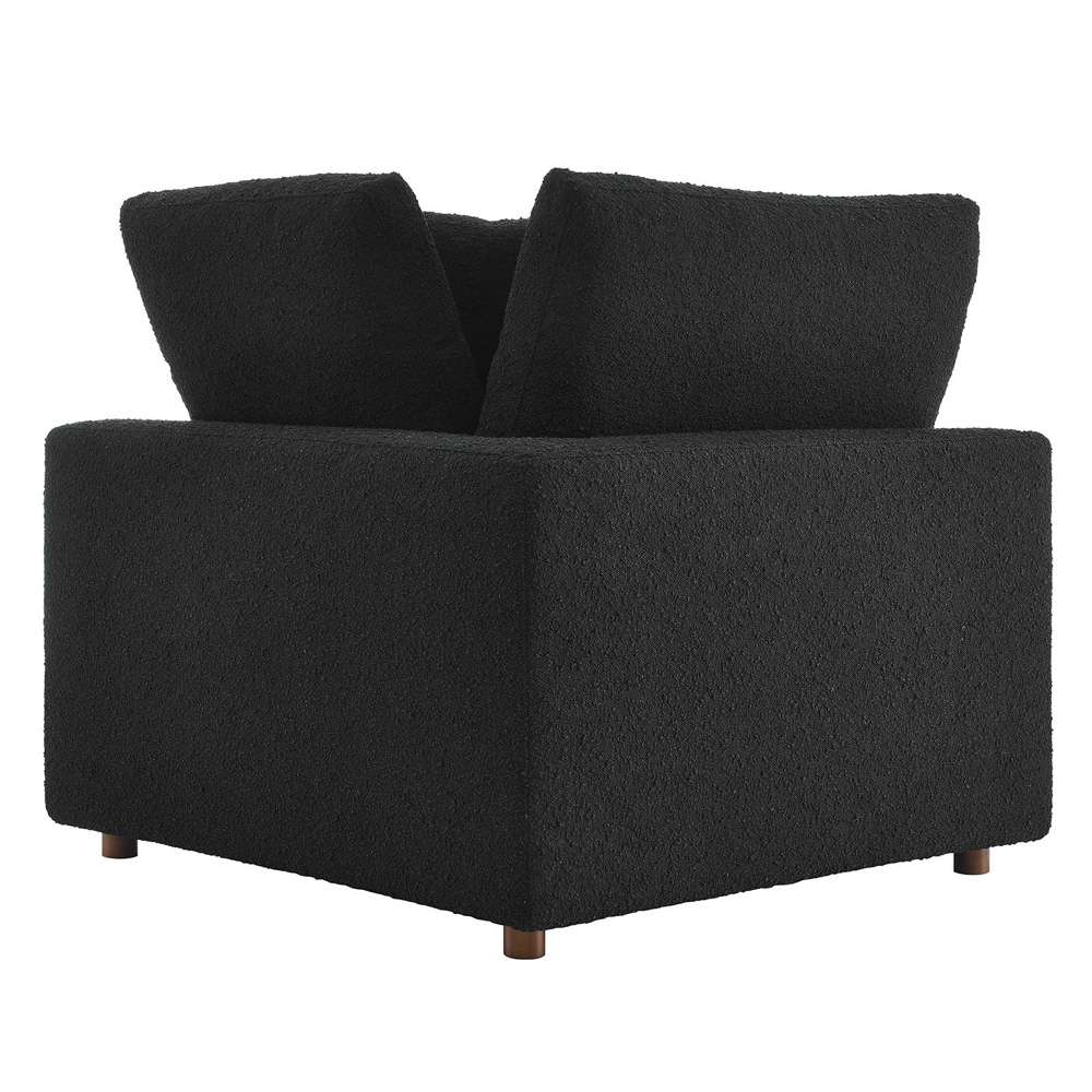 Modway - Commix Down Filled Overstuffed Boucle Fabric Corner Chair - EEI-6259-BLK veiw 3