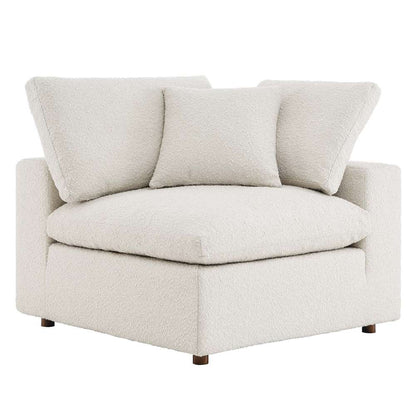 Modway - Commix Down Filled Overstuffed Boucle Fabric Corner Chair - EEI-6259-IVO veiw 4